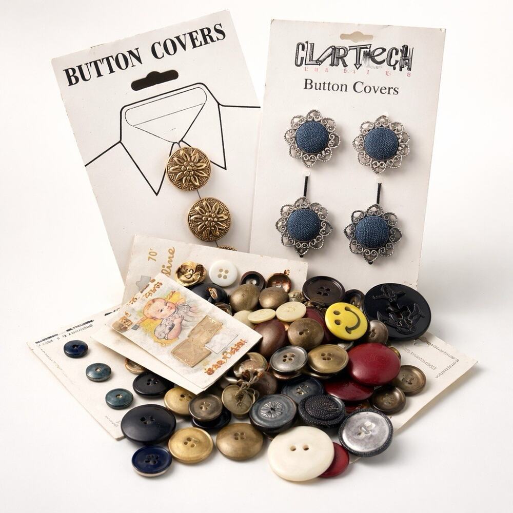 Lot of buttons and button covers